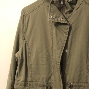 H&M olive utility jacket size 14